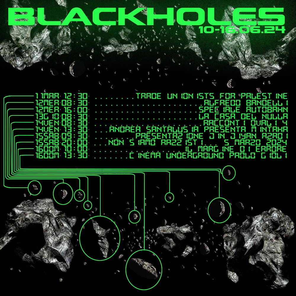 Black Holes dal 10 al 16 giugno 2024