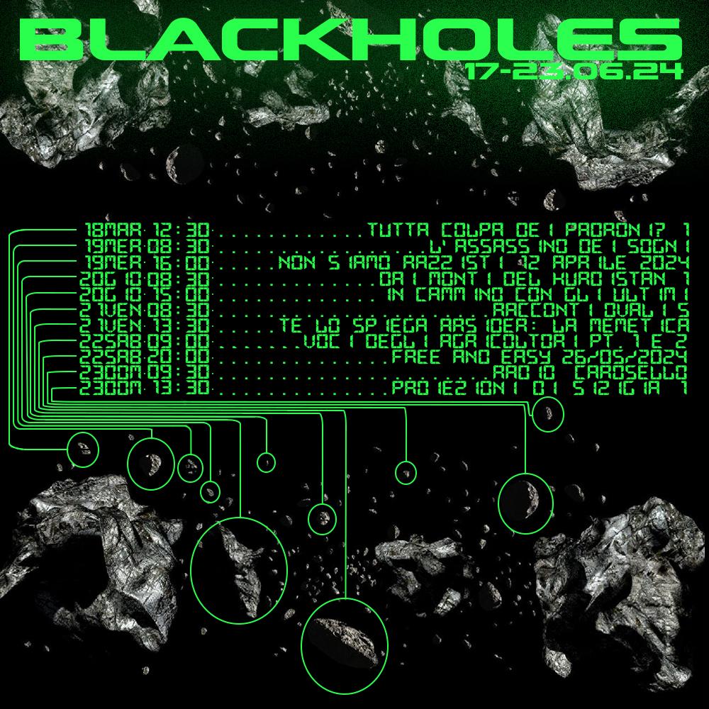 Black Holes dal 17 al 23 giugno 2024